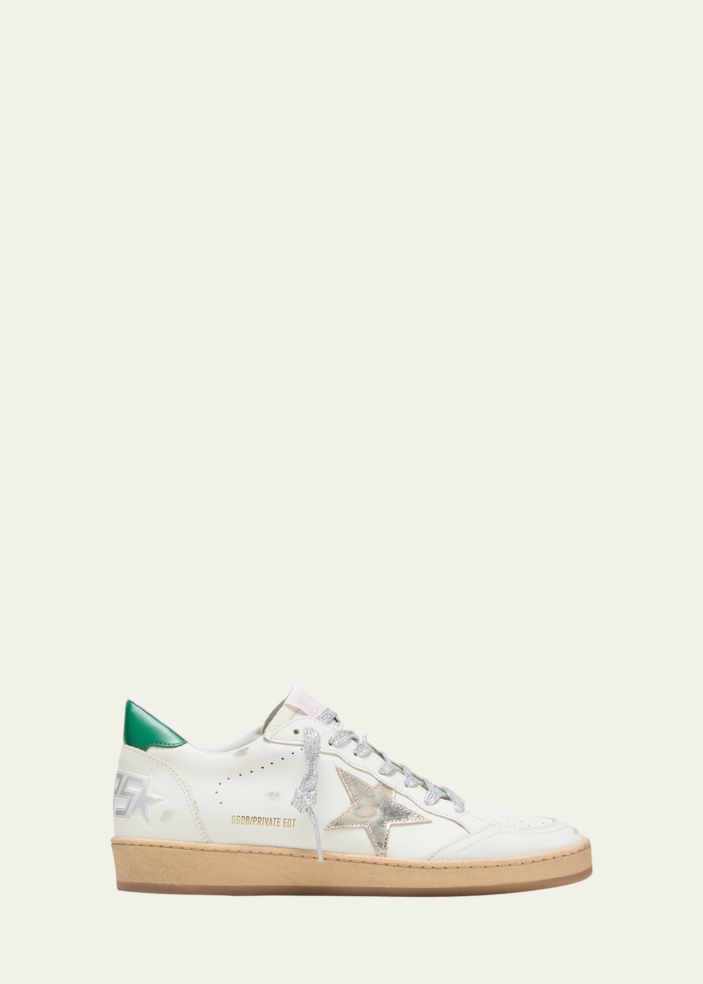 Golden Goose Ballstar Mixed Leather Low-Top Sneakers | Bergdorf Goodman