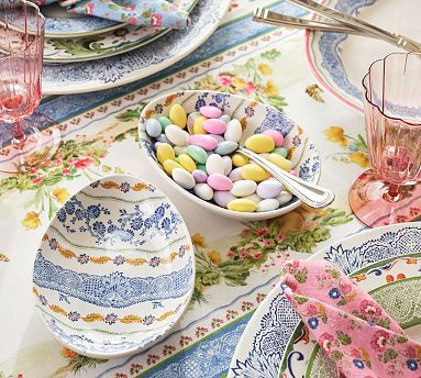 Botanical Bunny Stoneware Candy Dish | Pottery Barn (US)