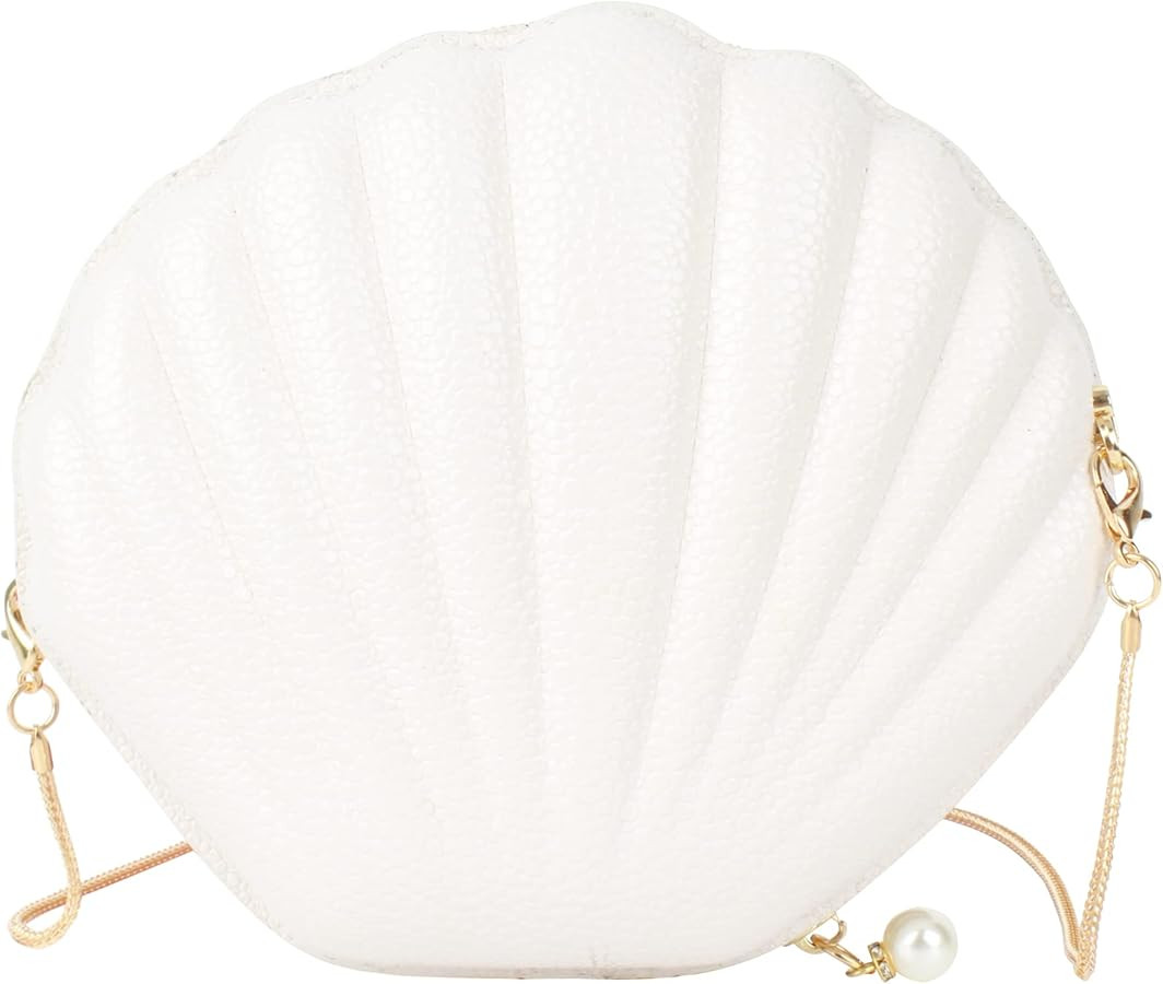 Women Mini Seashell Evening Clutch Handbag Cross-body Bag Shoulder Bag | Amazon (US)