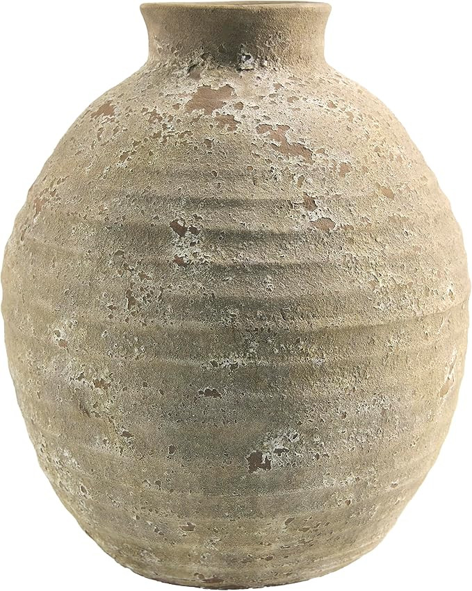 Livabliss x Galey Alix Hartnett Traditional Vase, 13" H x 11" W x 11" D, Rust | Amazon (US)