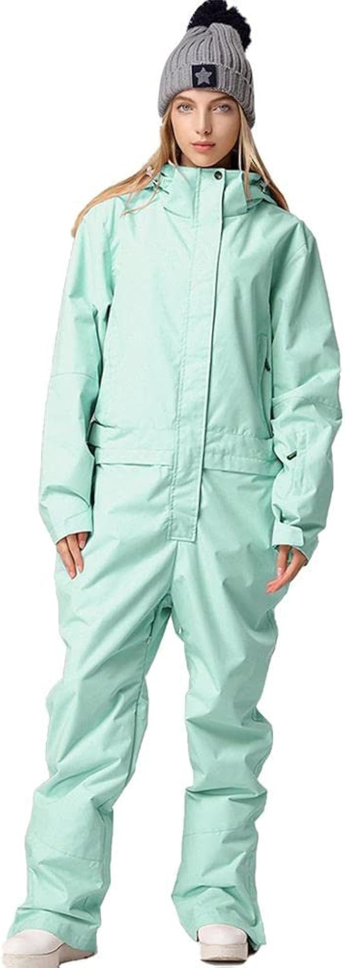 RIUIYELE One Pieces Ski Suits Jumpsuits Couple SKi Suit Coveralls Winter Outdoor Waterproof Snows... | Amazon (US)