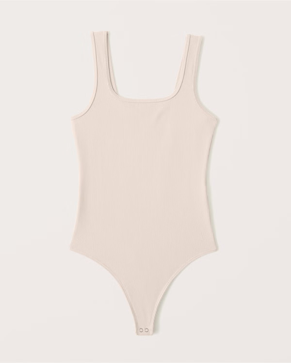 Seamless Rib Fabric Tank Bodysuit | Abercrombie & Fitch (US)