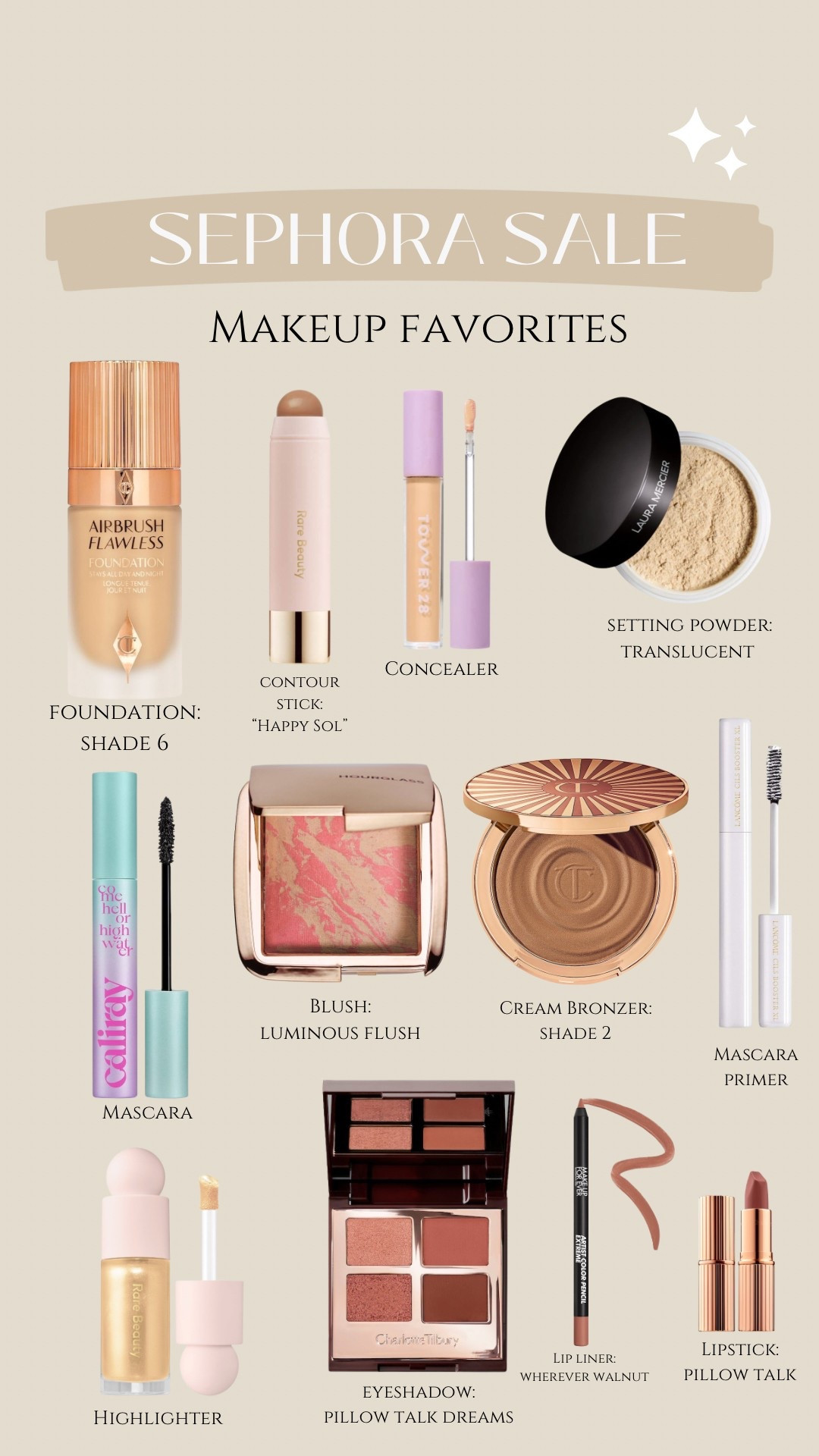 Sephora makeup favorites I have and love! 💗 

Makeup, beauty, skincare, sephora sale, sale finds, on sale, favorites, face of the day, love, blush, bronzer, cream, powder, mascara 

#LTKBeauty #LTKSeasonal #LTKSaleAlert