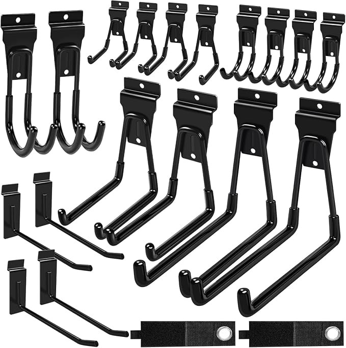 klasit Slatwall Hooks Black 20Pack Firmly and Durable Slatwall Accessories,Perfect for Organizing... | Amazon (US)
