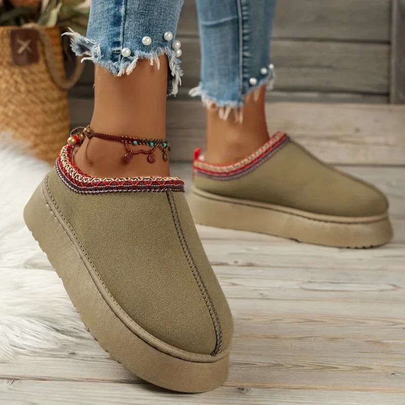 Women's Padded Platform Boots, Warm Closed Toe Plush Lined Short Boots, Women's Winter Non-slip S... | Temu Affiliate Program
