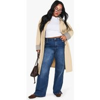 boohoo Women's Plus Boyfriend Jean in Light Wash | Size: 24 | Denim | boohoo (US & Canada)