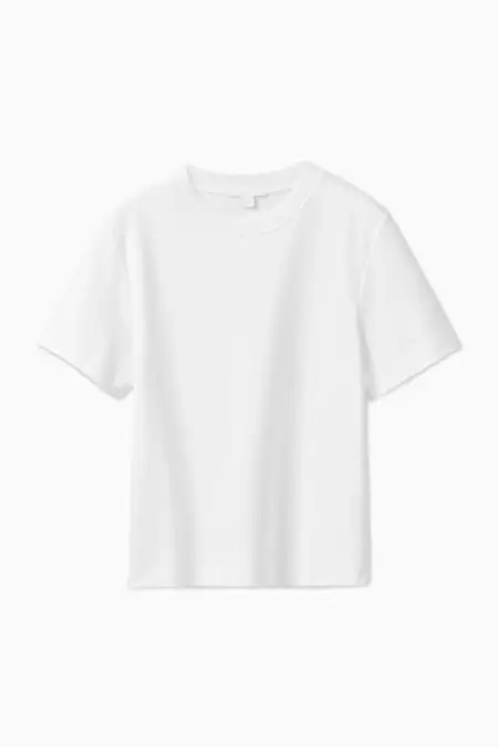 THE CLEAN CUT T-SHIRT - LIGHT BEIGE - COS | COS UK