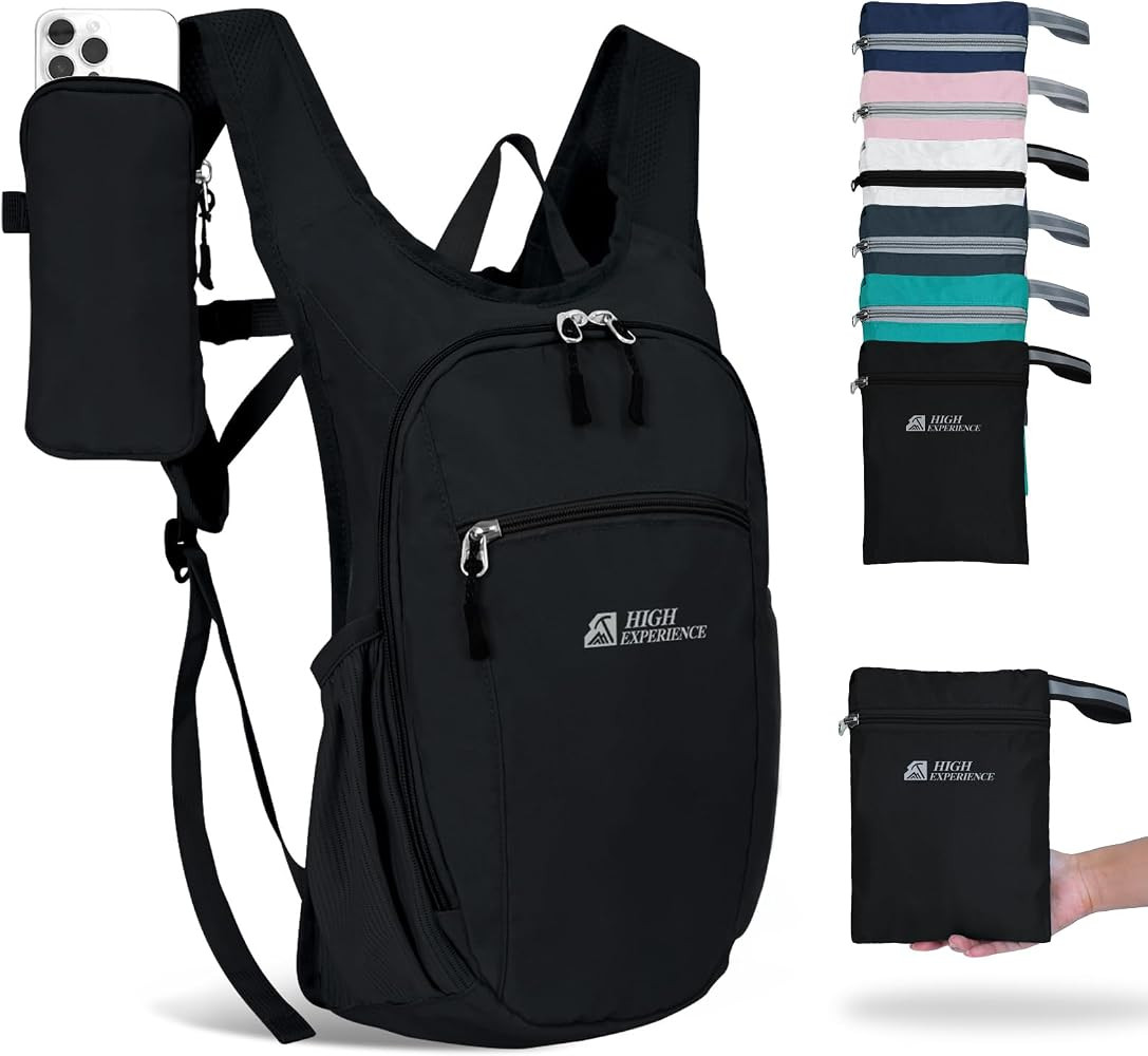 Hiking Backpack 10L/15L Small Daypack Lightweight Packable Travel Foldable Water Resistan for Wom... | Amazon (US)