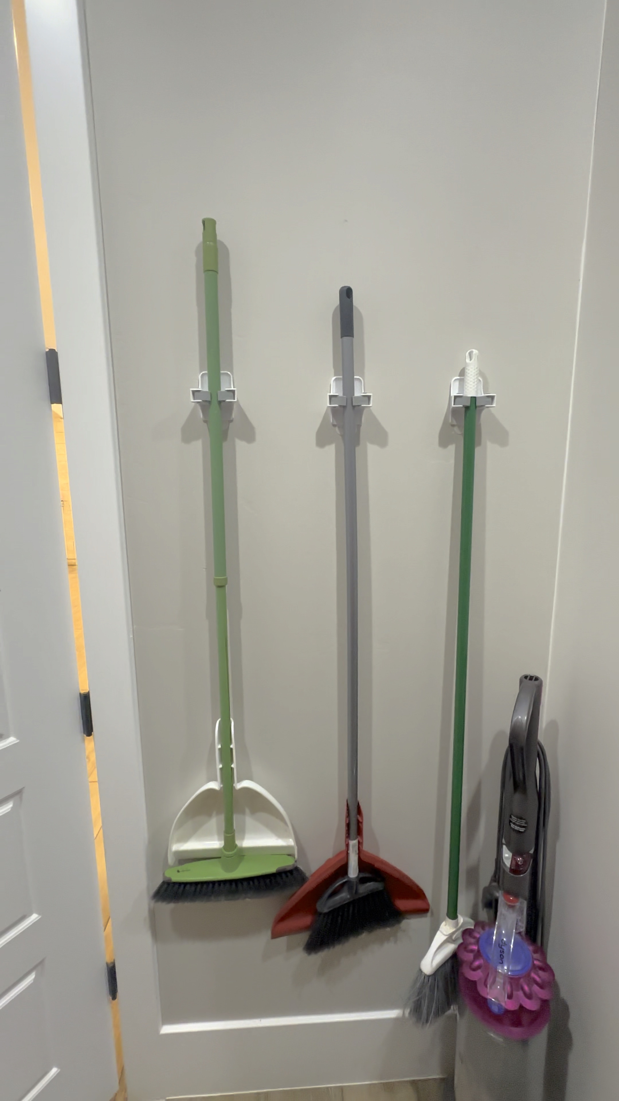 These command hooks for holding brooms and mops are so helpful for keeping things neat and tidy!

#LTKVideo #LTKHome
