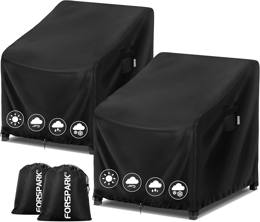 FORSPARK Outdoor Chair Covers Waterproof, Patio Chair Cover Fit 36x37x36 in | Amazon (US)