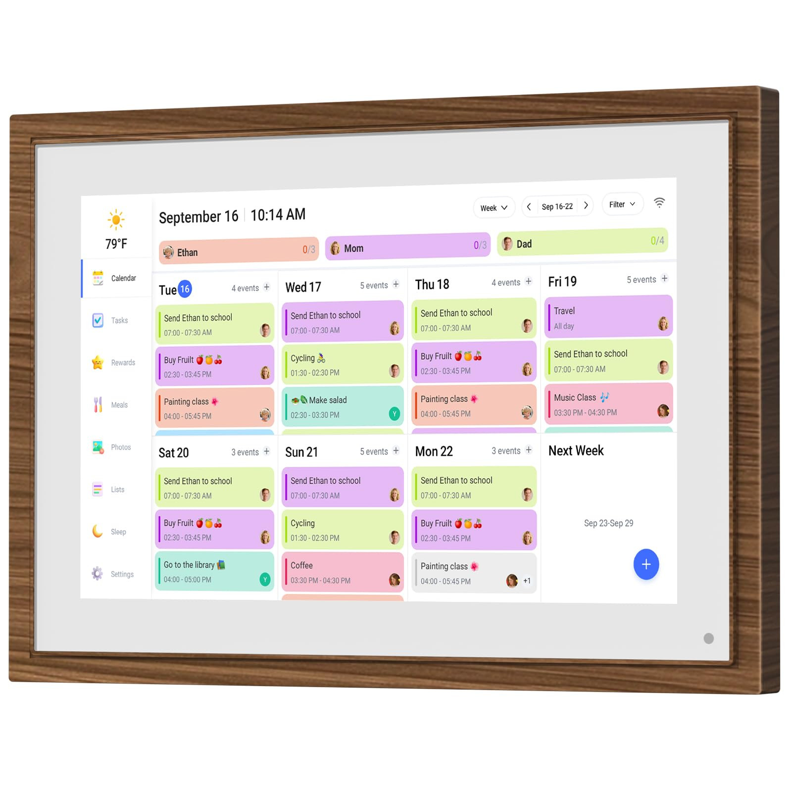 10.1 Inch Digital Calendar Chore Chart with Touchscreen - Full HD Interactive Display, Wall & Desk Mountable Family Planner, to-Do List & Meal Planner, Digital Picture Frame Gifts for Women Mom | Amazon (US)