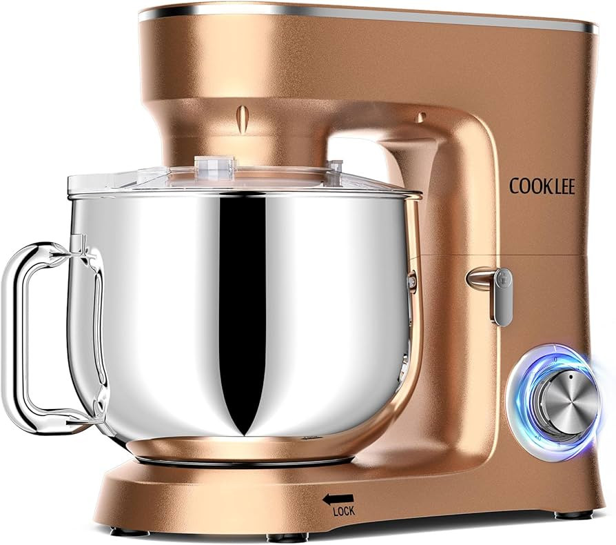COOKLEE Stand Mixer, 9.5 Qt. 660W 10-Speed Electric Kitchen Mixer with Dishwasher-Safe Dough Hook... | Amazon (US)