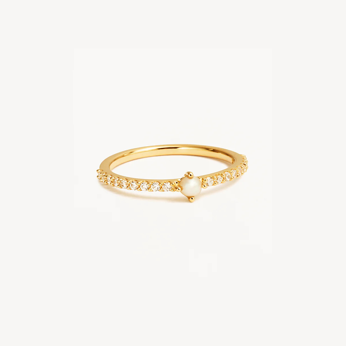 14k Solid Gold Whispers of the Sea Diamond Ring | By Charlotte