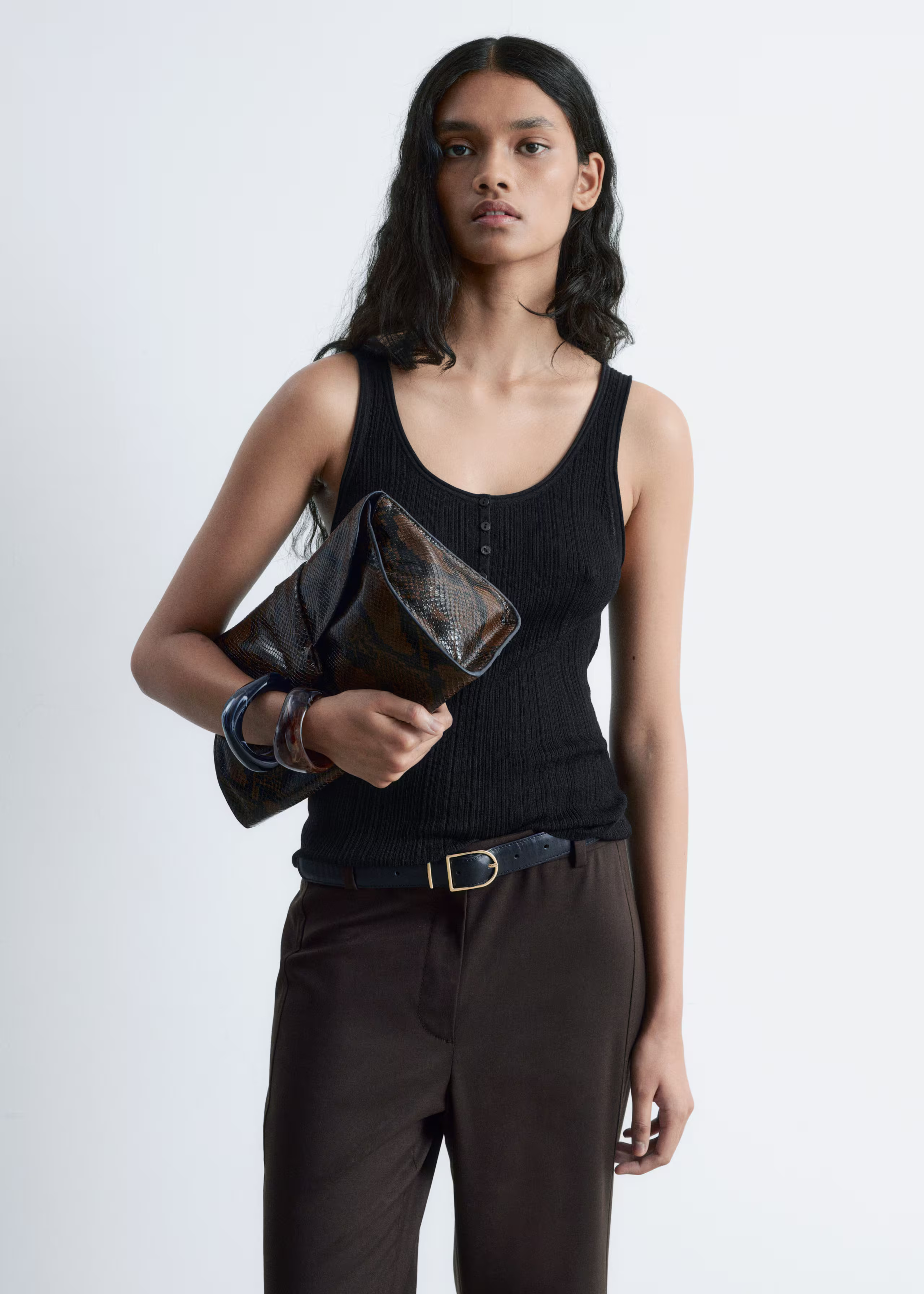 Scoop-Neck Rib-Knit Tank Top | & Other Stories - US