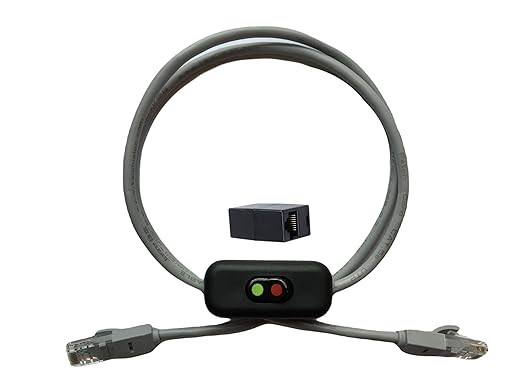 Power Button Kill Switch Shut Off for Ethernet Internet Network Cable Cord | Amazon (US)
