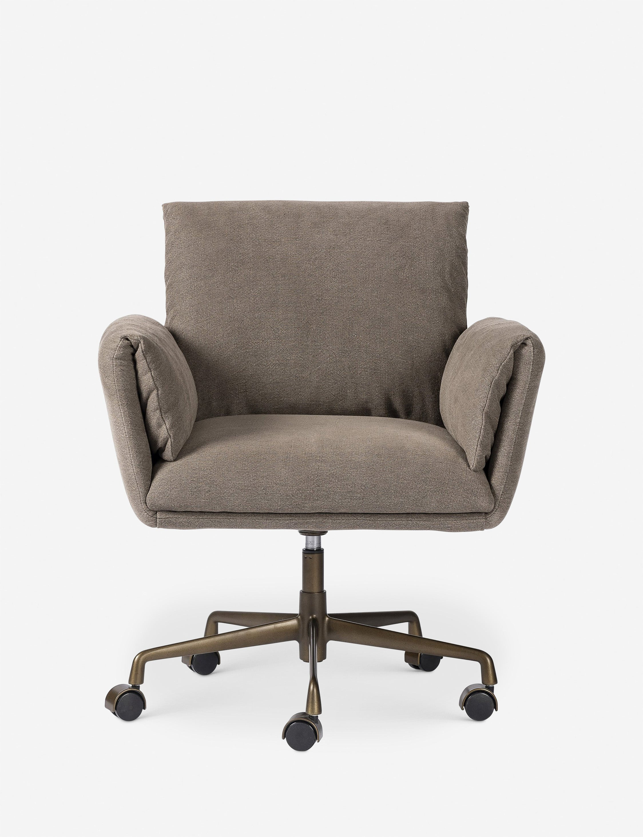 Salerno Desk Chair by Amber Lewis x Four Hands, Coffee | Lulu and Georgia 