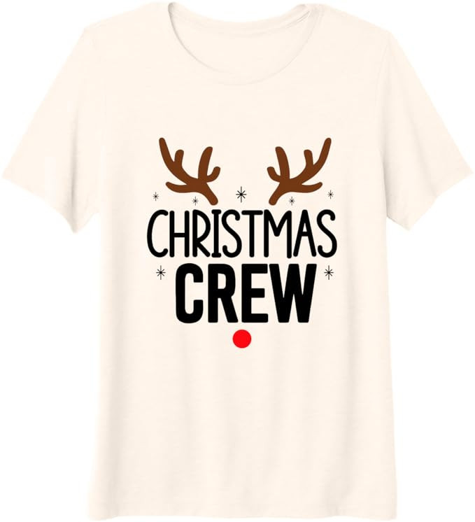Christmas Crew Festive Making Memories Together Premium Tri-Blend T-Shirt | Amazon (US)