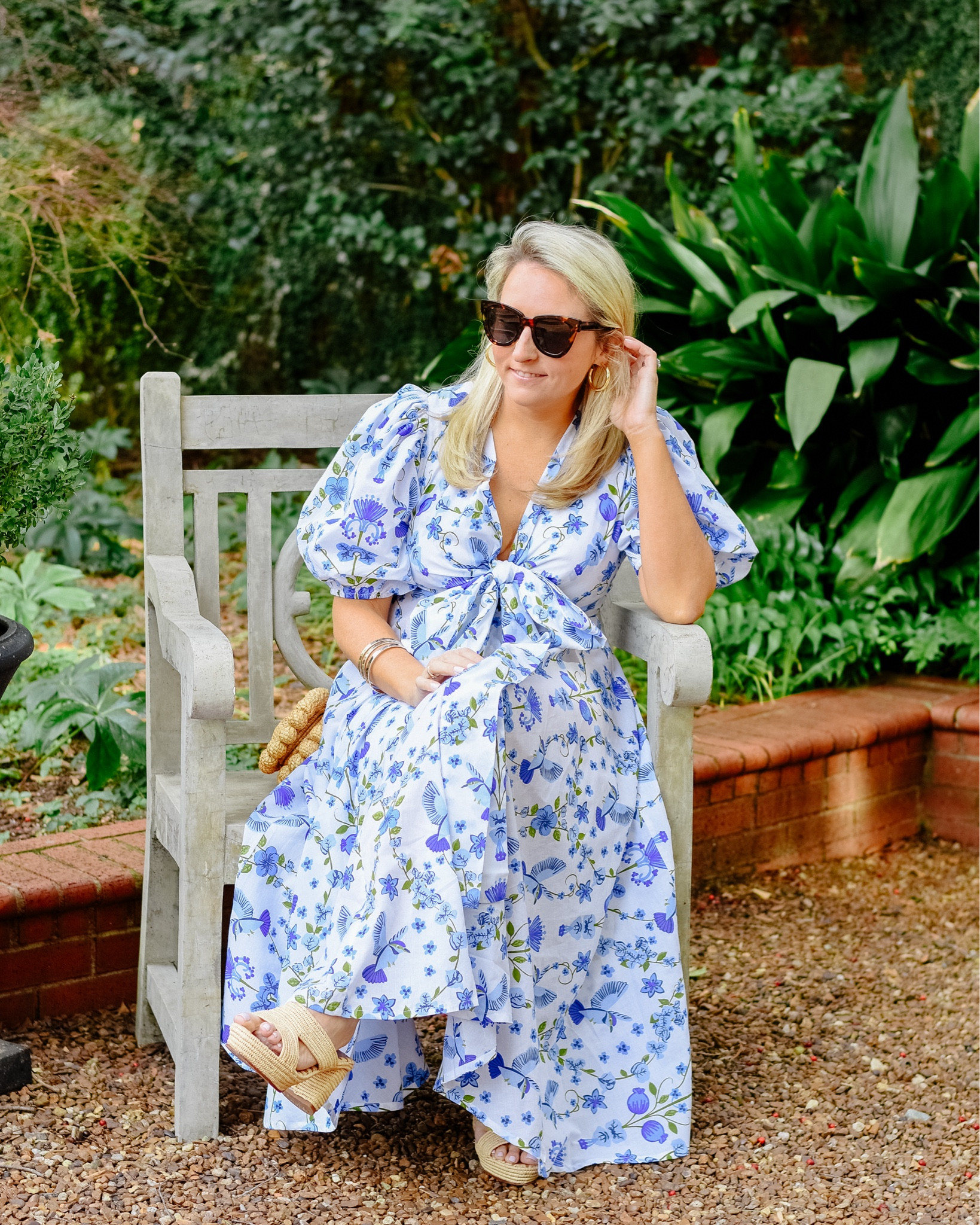 ~ looking forward to warmer days relaxing on our patio…which apparently could be as soon as this weekend (did anyone see that it’s going to be 70 in Charlotte soon?!)! 

This @beyondbyvera dress is the MOST flattering and I love the deep V neckline with the big bow 🫶🏻 This brand has new and unique shapes that are so figure flattering - I love them and you will too! #ad 

#BeyondbyVera 