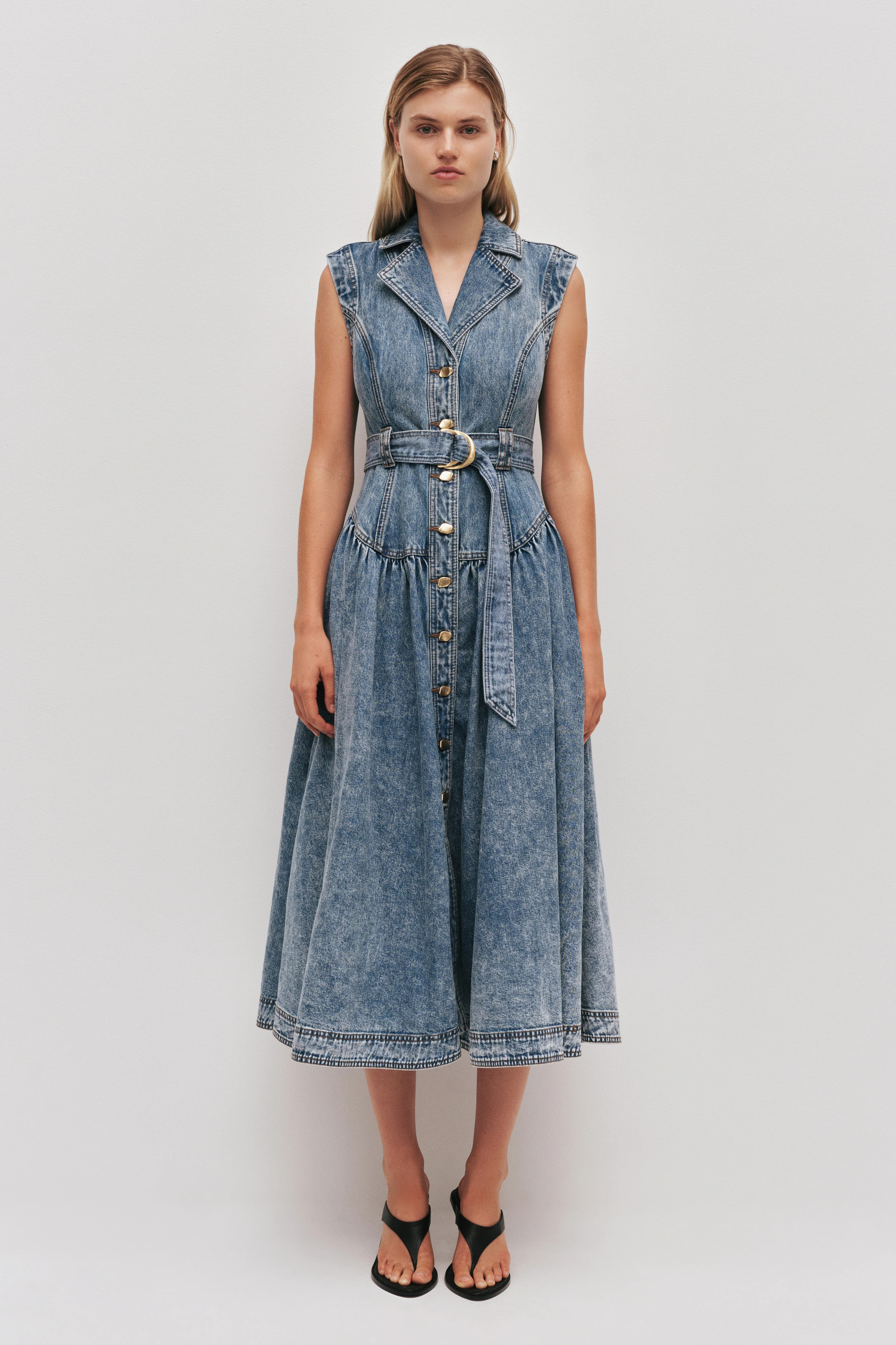 Angelina Belted Midi Dress | aje. (US, UK, Europe, ROW)