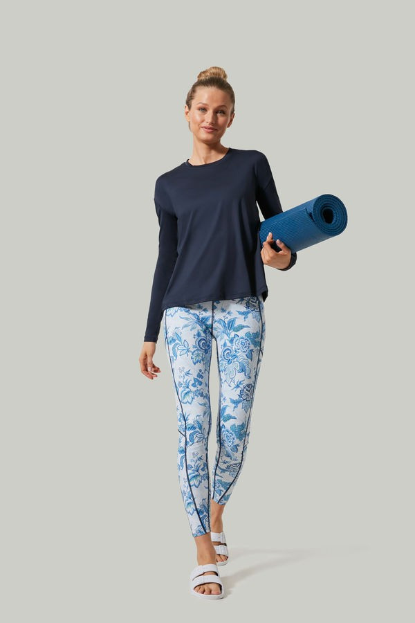 Heirloom Floral Long Sleeve Boyfriend Performance Tee | Tuckernuck (US)