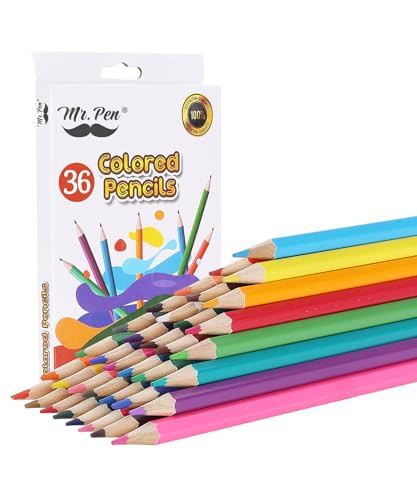 Mr. Pen- Colored Pencils, 36 Pack, Colorful, Soft Core, Color Pencils for Adult Coloring Book and Drawing | Amazon (US)