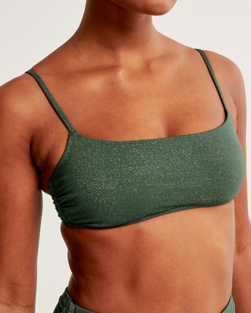 90s Scoopneck Bralette Swim Top | Abercrombie & Fitch (US)