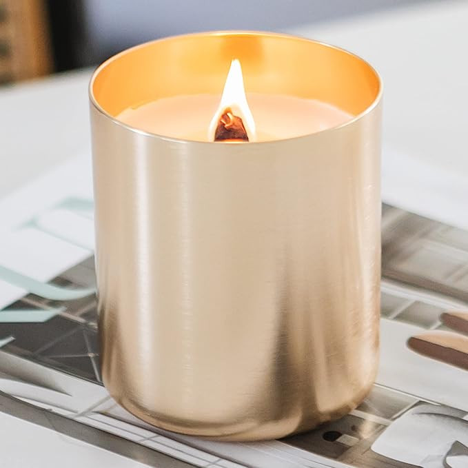 Elemental Coconut & Vanilla Scented Candles 10 Ounce 56 Hour Burn All Natural Soy Candle Vanilla ... | Amazon (US)