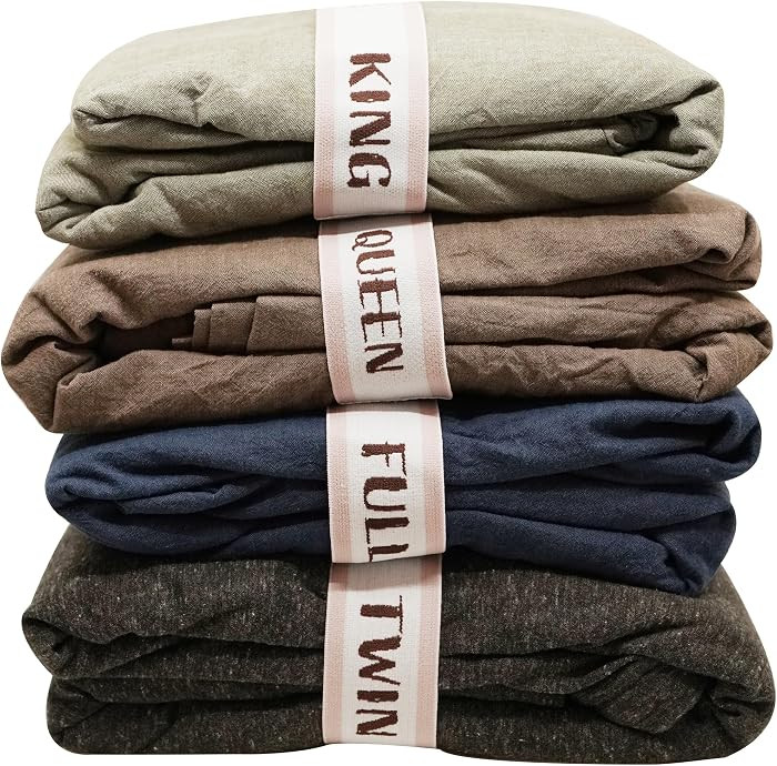 ECOHomes Bed Sheet Organizer and Storage Size Label Bands | Bed Sheets Set Organizers for Linen C... | Amazon (US)