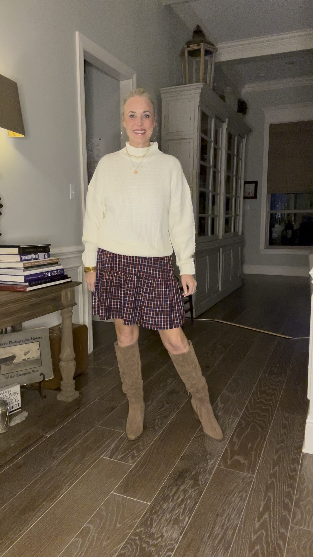 Love wearing a sweater over a dress to make it look like a skirt! Wearing a medium in both  

#LTKover40 #LTKstyletip #LTKmidsize