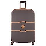 DELSEY Paris Chatelet Hard+ Hardside Luggage with Spinner Wheels, Chocolate Brown, Checked-Large 28  | Amazon (US)