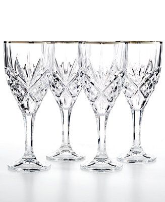Godinger Dublin Platinum Goblets, Set of 4  & Reviews - Glassware & Drinkware - Dining - Macy's | Macys (US)
