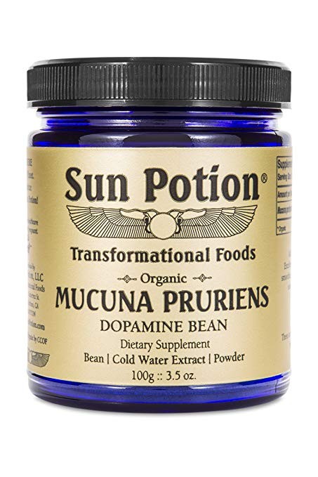 Mucuna Pruriens Powder by Sun Potion - Pure Organic Extract 15% L-DOPA Supplement - Dopamine Bean... | Amazon (US)