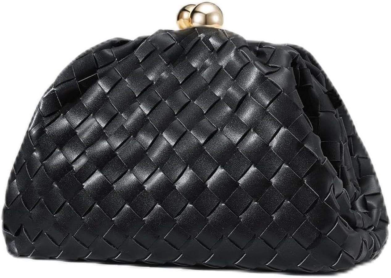 CHUNLI Dressy Woven Clutch Purses for Women Evening Wedding Formal Occasion,Dumpling Crossbody Sh... | Amazon (US)