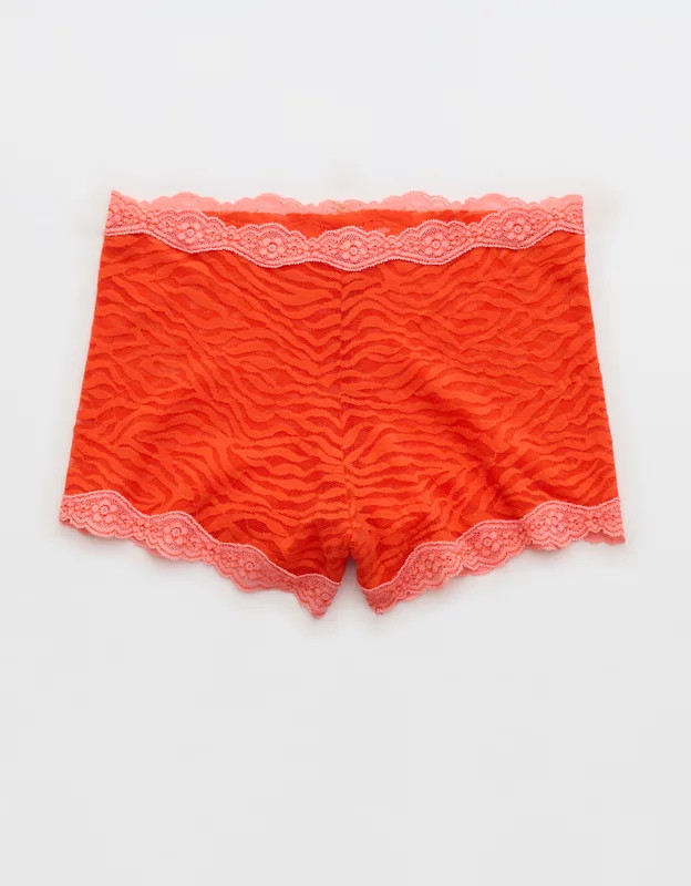 Show Off  Zebra Lace High Rise Boyshort Underwear | Aerie