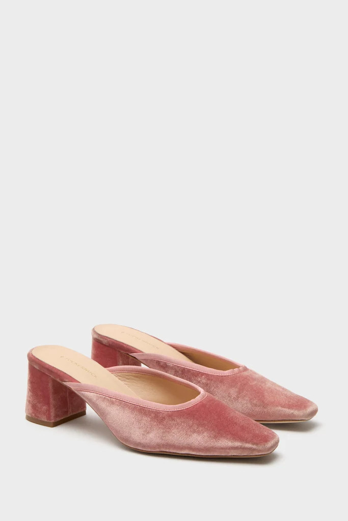 Blush Velvet Tilda Mules | Tuckernuck (US)