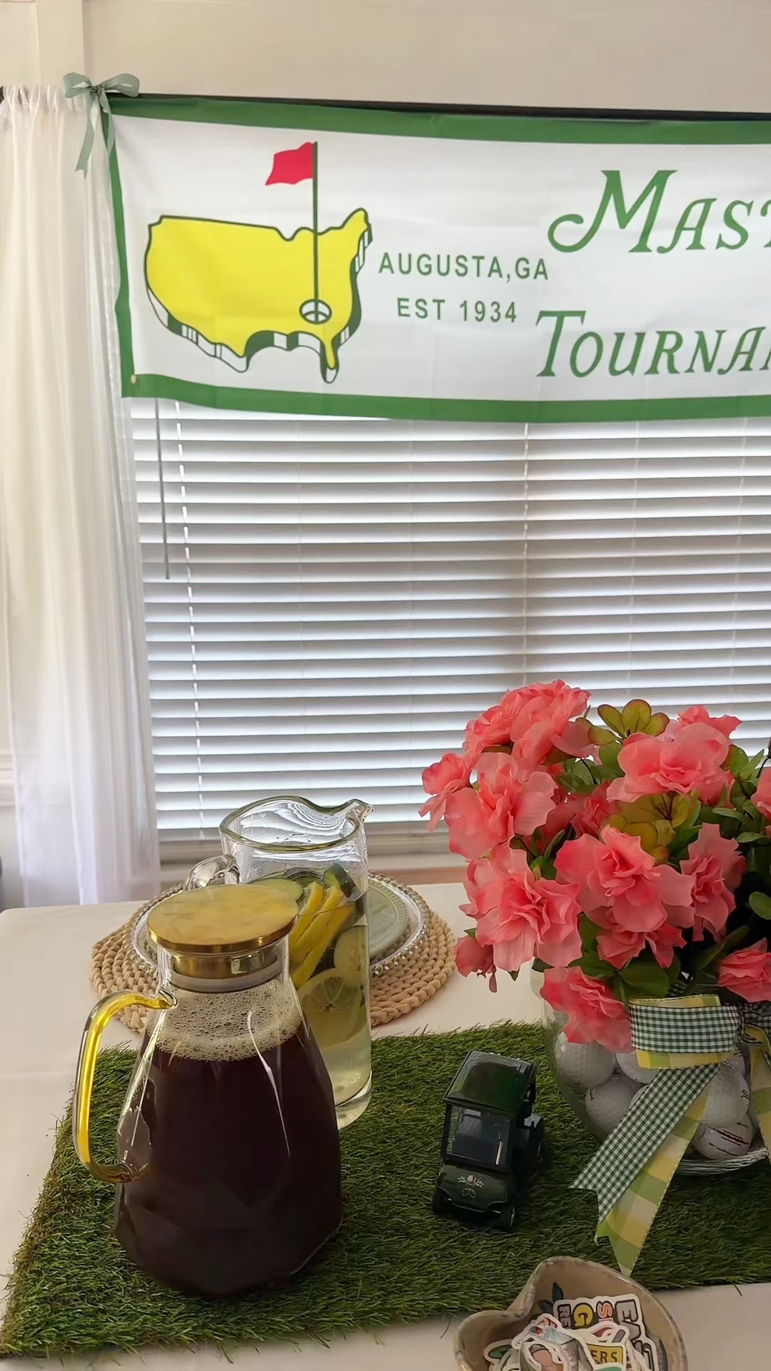 Masters watch party ready ⛳️💚 simple + festive hosting


masters watch party, golf party decor, masters party ideas, green and white decor, hosting essentials, spring hosting, golf theme party, entertaining at home, neutral hosting decor, party setup inspo, simple hosting ideas, home entertaining, spring party setup, golf aesthetic, masters weekend

#LTKSeasonal #LTKfoodie #LTKHome