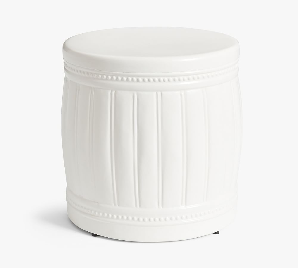 Bridgeport 19" Metal Outdoor Side Table | Pottery Barn (US)