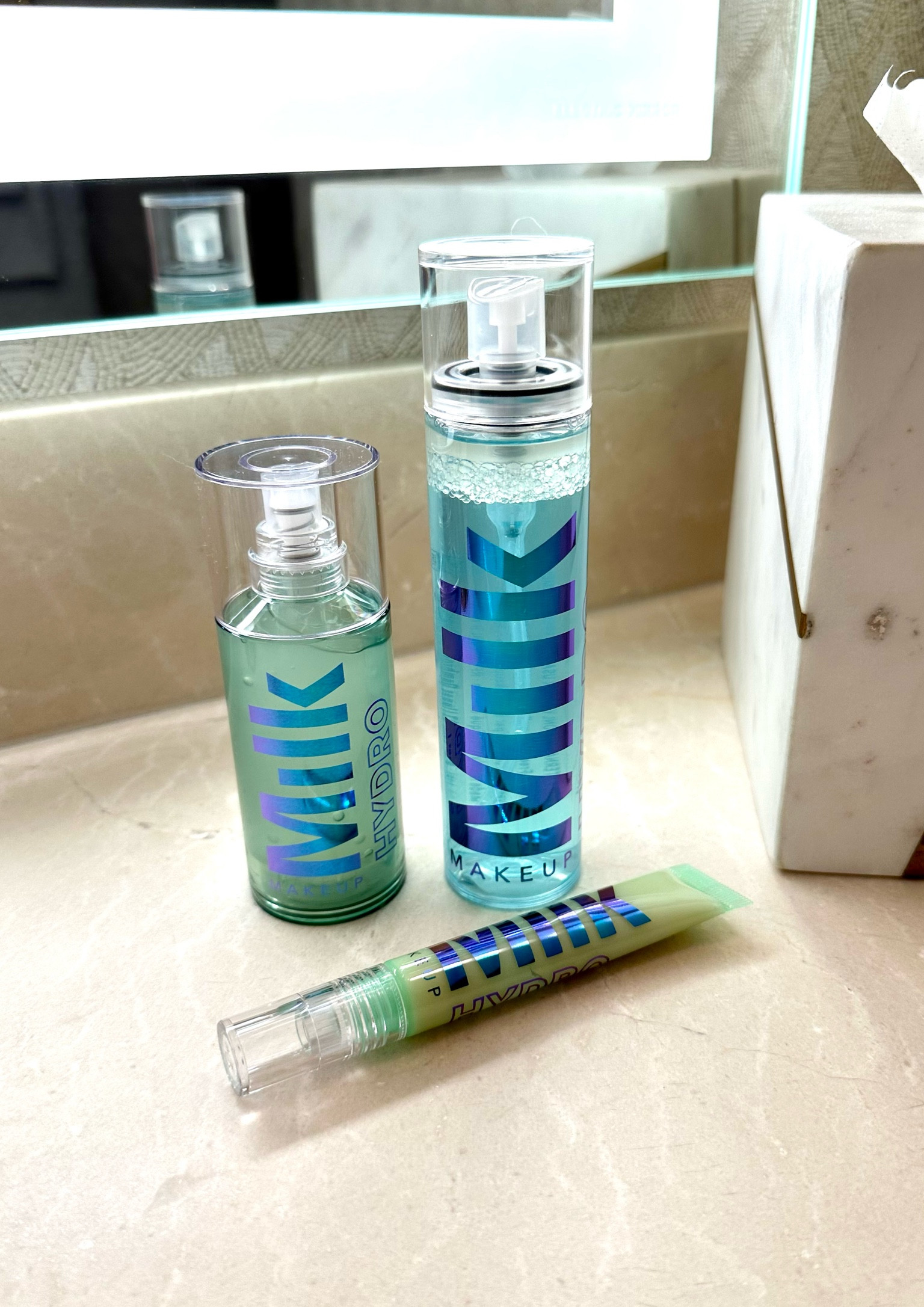 Clean Beauty Finds🩵 
I’ve been transitioning my makeup bag over to more clean beauty products (ie. brands formulated without phthalates, formaldehyde or formaldehyde releasers, oxybenzone and octinoxate, etc.) and got these just in time for long days of makeup during football season. 

•Eye Primer: use before eyeshadow application and then lightly set with a translucent powder for your eyeshadow pigment to pop
•Face Primer: apply a light layer over skin for even makeup application 
•Set+Refresh Spray: sets makeup and helps it last longer 

#LTKFind #LTKunder100