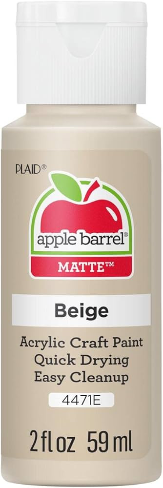 Apple Barrel Acrylic Paint in Assorted Colors (2 oz), 4471E, Beige | Amazon (US)