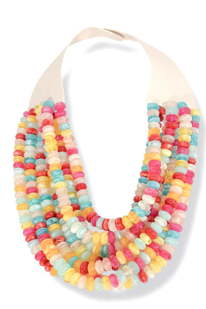Saylor Multi Disc Bead Layered Necklace | The Willow Tree