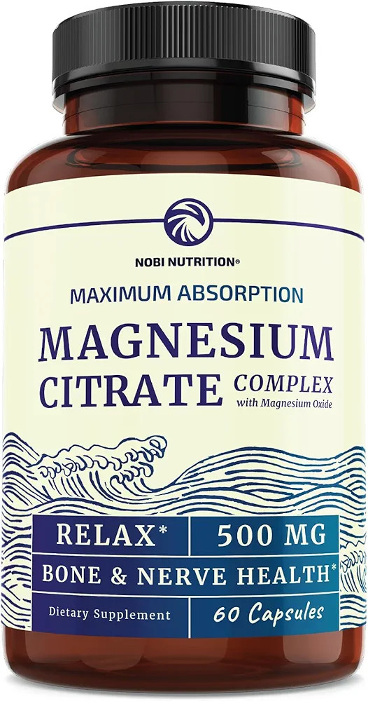 Magnesium Citrate Complex 500 MG for Calm, Relaxation, Constipation & Digestion Health Support | ... | Amazon (US)