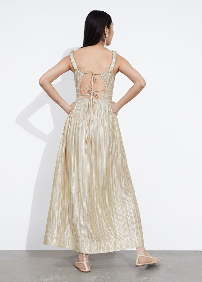 Shirred Satin Midi Dress | & Other Stories (EU + UK)