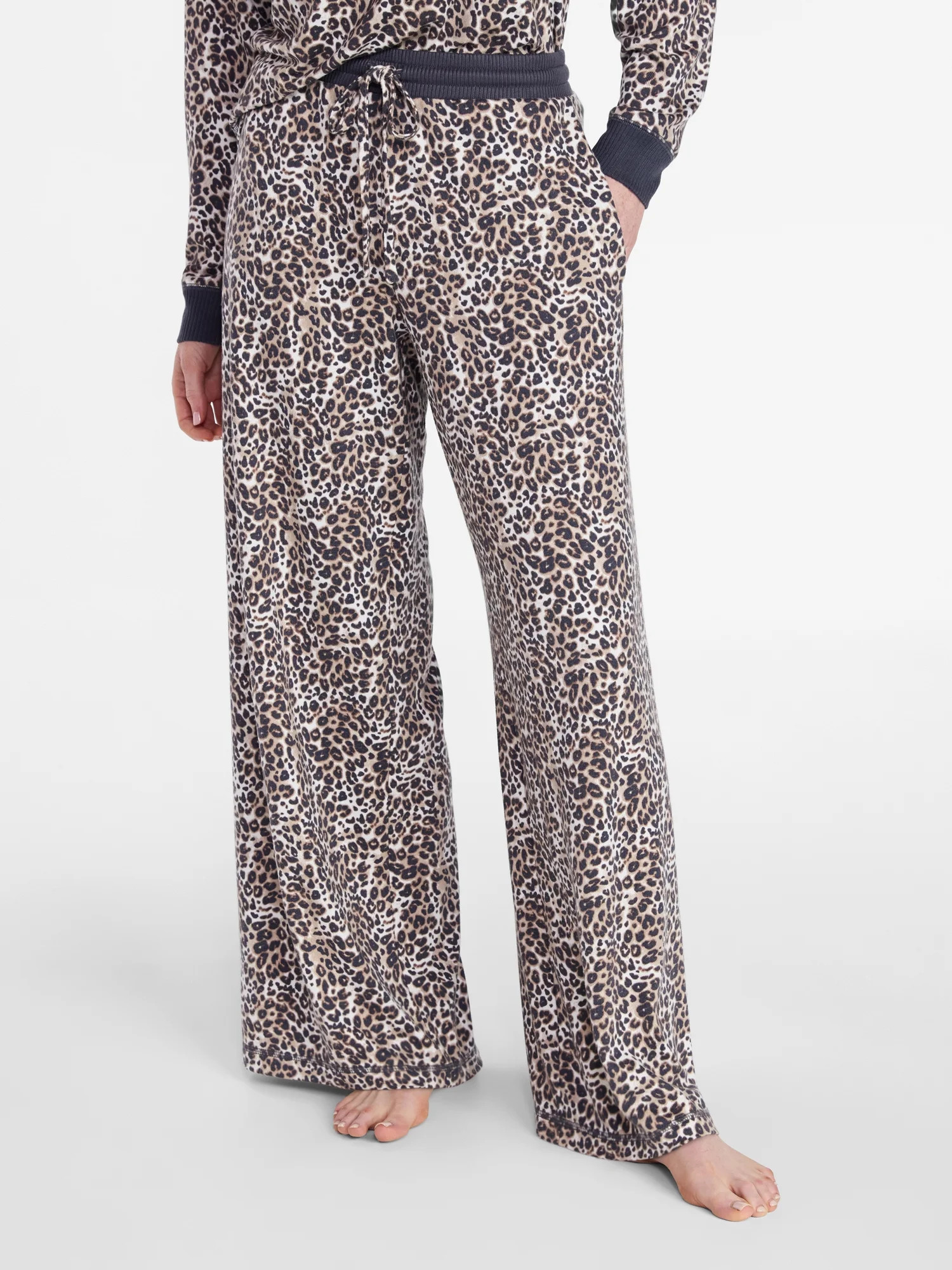 Joyspun Women's Cozy Lounge Collection Hacci Knit Sleep Pants, 29.5'' Inseam, Sizes XS-3X | Walmart (US)