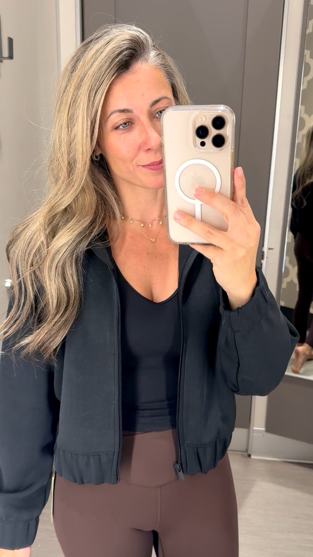 Target All in Motion set! Just add a jacket to elevate your Mom look! This entire look is super flattering! Jacket is SO soft and has pockets! Wearing an XS! Top has a sports bra and in a small! Leggings are XS but I recommend getting your regular size! I’m normally a small! 

#LTKActive #LTKPetite #LTKOver40