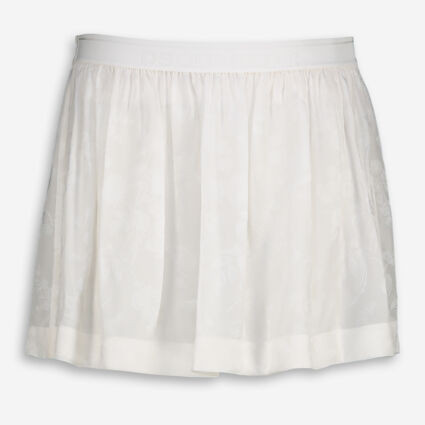 White Floral Mini Skirt | TK Maxx