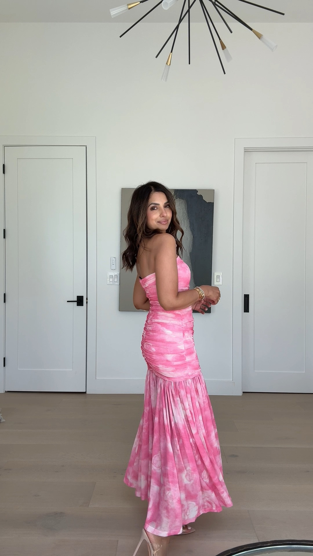 This dress has such a flattering fit! I do think if you're between sizes you can go up on this one, I'm in the XS and it fits a tad snug but works! 

#LTKWedding #LTKStyleTip #LTKSeasonal