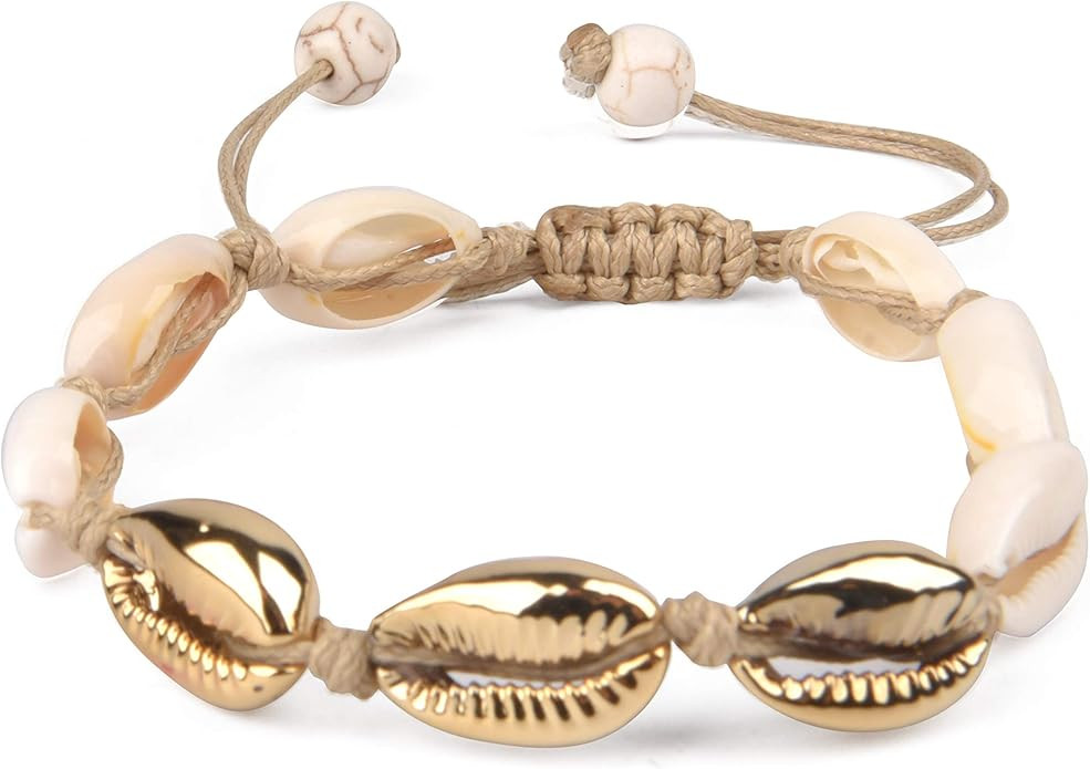 Believe London Natural Shell Necklace Bracelet Anklet Choker Seashell Women Men Statement Adjusta... | Amazon (US)