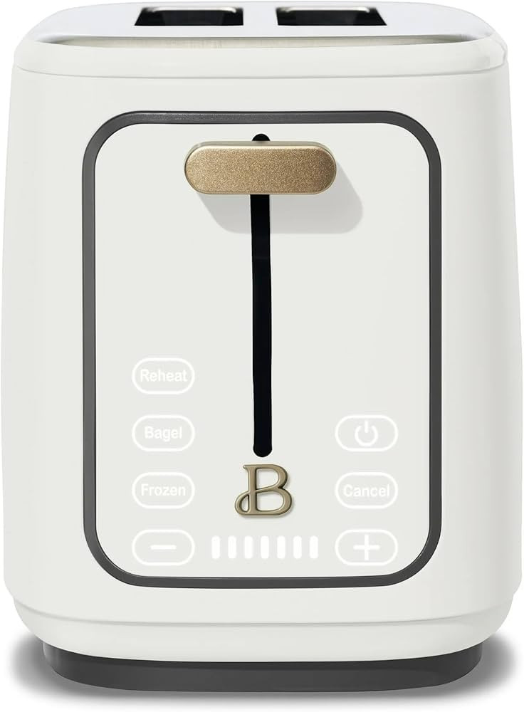 Beautiful 2 Slices Toaster with Touch-Activated Display, 7 Browning Settings, Bagel & Frozen Brea... | Amazon (US)