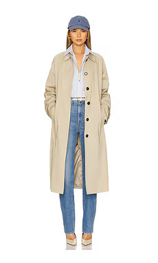 Velvet by Graham & Spencer Raheal Trench Coat in Khaki from Revolve.com | Revolve Clothing (Global)