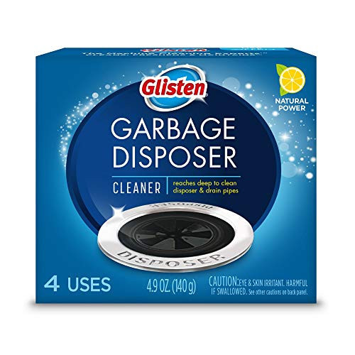 Glisten Garbage Disposal Cleaner and Odor Eliminator with Foaming Action, Removes Buildup and Cleans, Lemon Scent, 4 Uses | Amazon (US)
